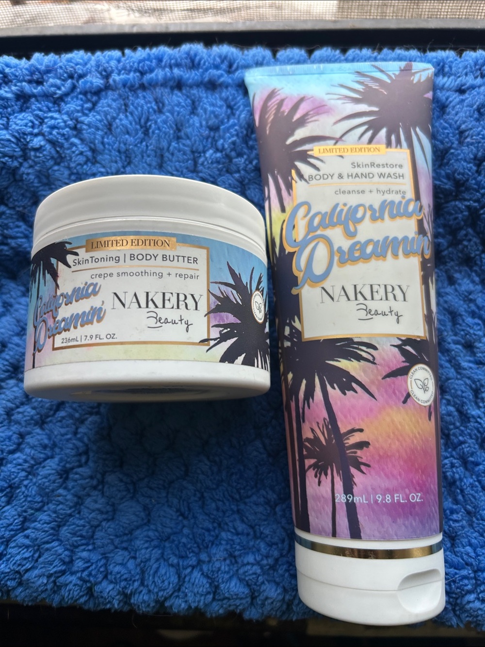 Nakery Beauty 2 Piece Kit California Dreamin Body Wash & Skin Toning Body Butter